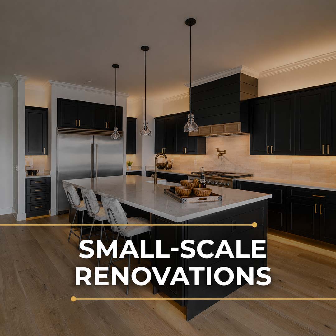 Contemporary kitchen upgrade completed as part of a small-scale renovation project